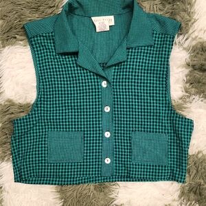 Miss Dorby Vintage Vest Sleeveless Button Down